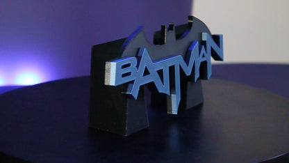 Batman 3D printed Logo Sign Wall Desk Shelf Art