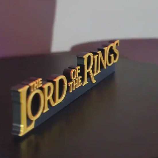 Lord of the Rings 3D printed Logo Art