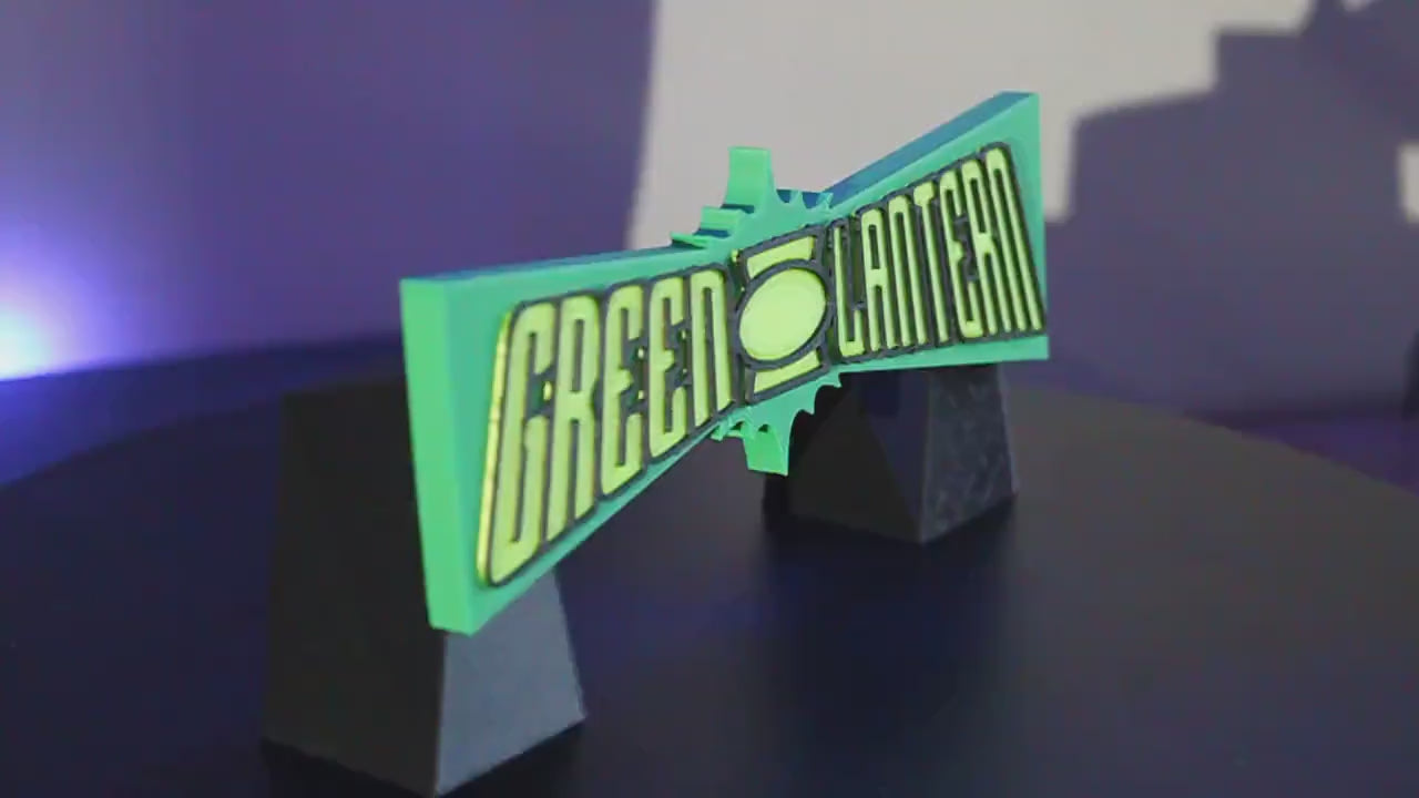 Green Lantern 3D printed Comic Logo Art