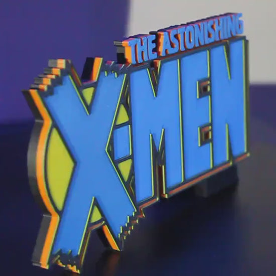 X-Men 3D printed Comic Logo Art