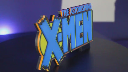 X-Men 3D printed Comic Logo Art