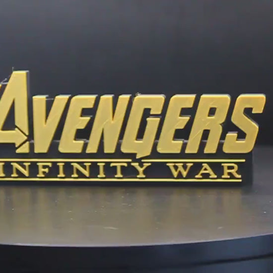 Avengers Infinity War 3D printed Comic Logo Art