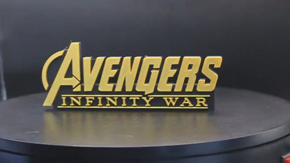 Avengers Infinity War 3D printed Comic Logo Art