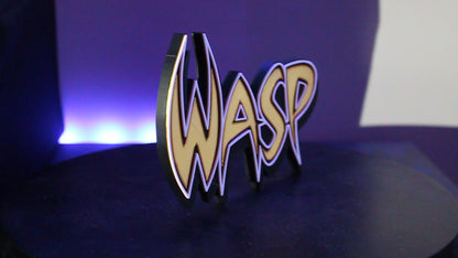 Wasp 3D printed Logo Sign Wall Desk Shelf Art