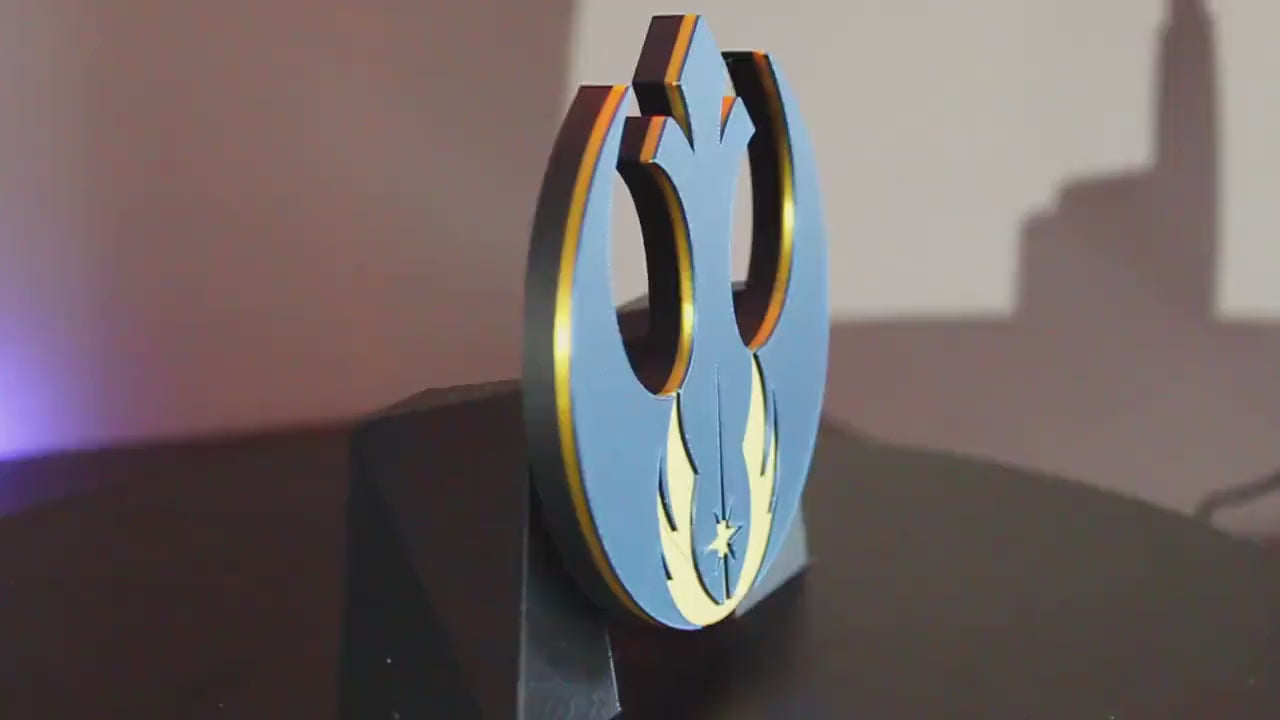 Rebel Alliance - Jedi Order Insigna 3D printed Logo Art