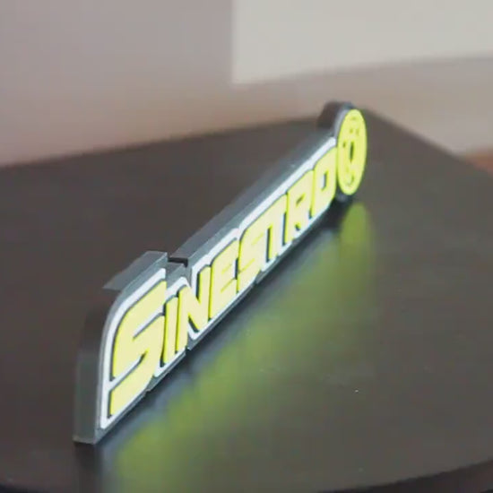 Sinestro 3D printed Comic Logo Art