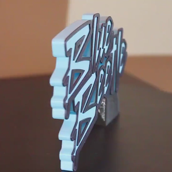 Blue Beetle 3D printed Comic Logo Art