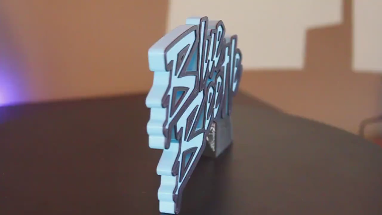 Blue Beetle 3D printed Comic Logo Art