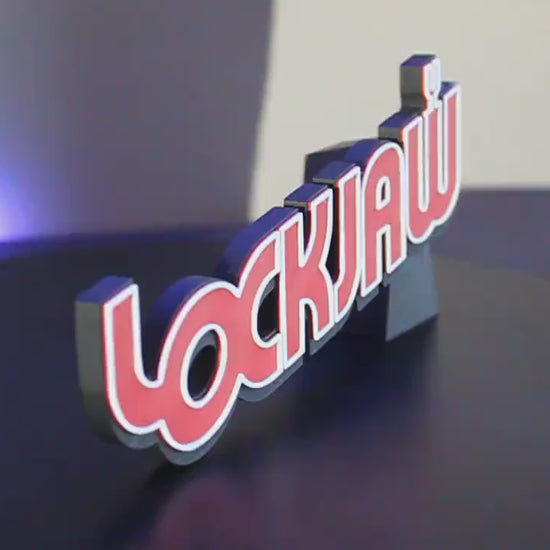 Lockjaw 3D printed Comic Logo Art