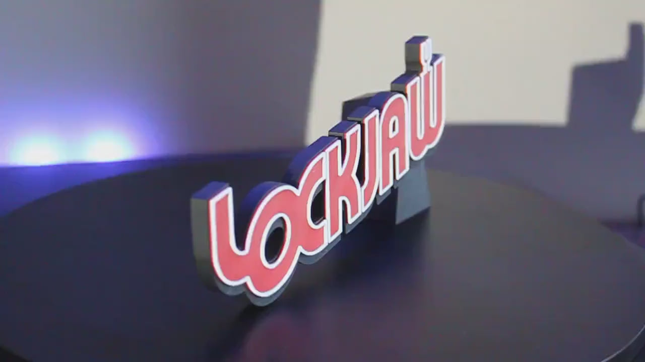 Lockjaw 3D printed Comic Logo Art