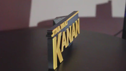 Kanan 3D printed Logo Art