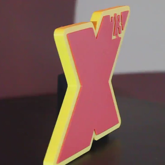 X-23 3D printed Comic Logo Art