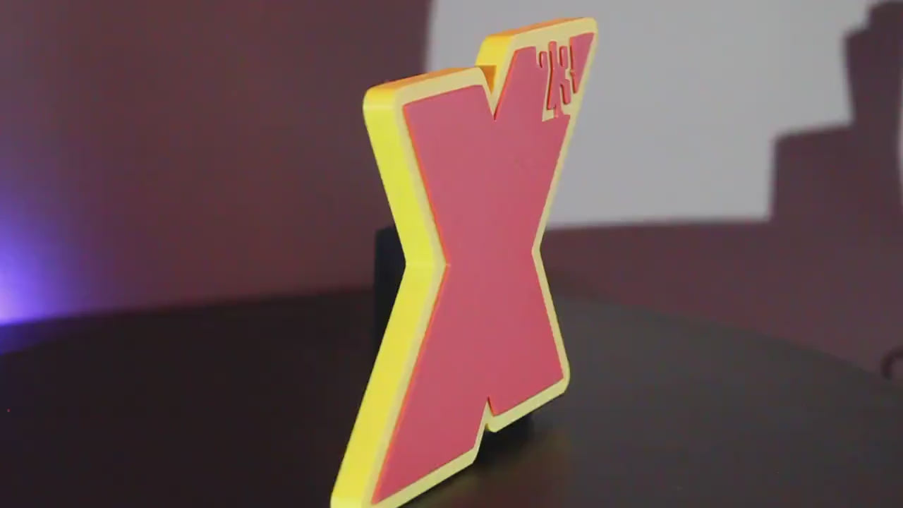 X-23 3D printed Comic Logo Art