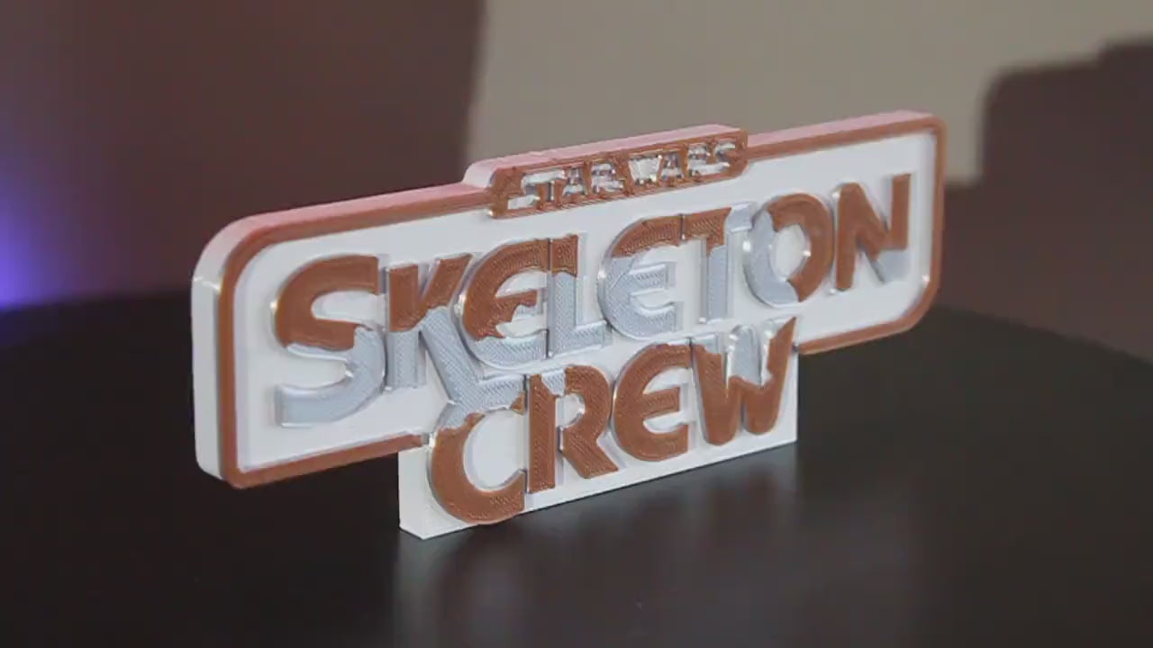 Skeleton Crew 3D printed Logo Art