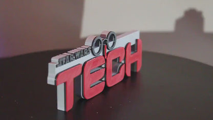 Tech 3D printed Logo Art