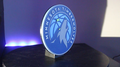 Minnesota Timberwolves 3D printed Logo Sign Wall Desk Shelf Art