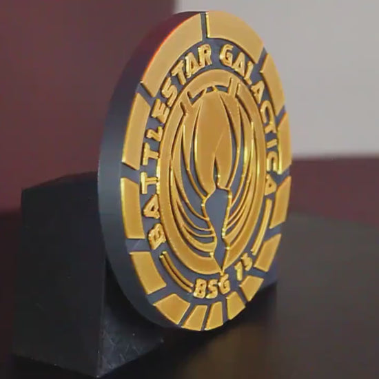 Battlestar Galactica 3D Printed Logo Art