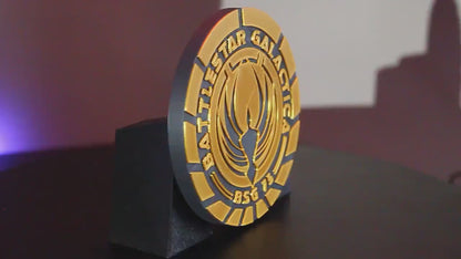 Battlestar Galactica 3D Printed Logo Art